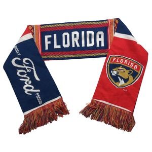 Florida Panthers Hockey x FORD Reversible Knit Scarf EUC